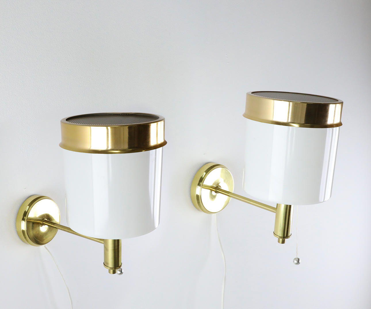 WALL LAMPS, a pair, NAFA.