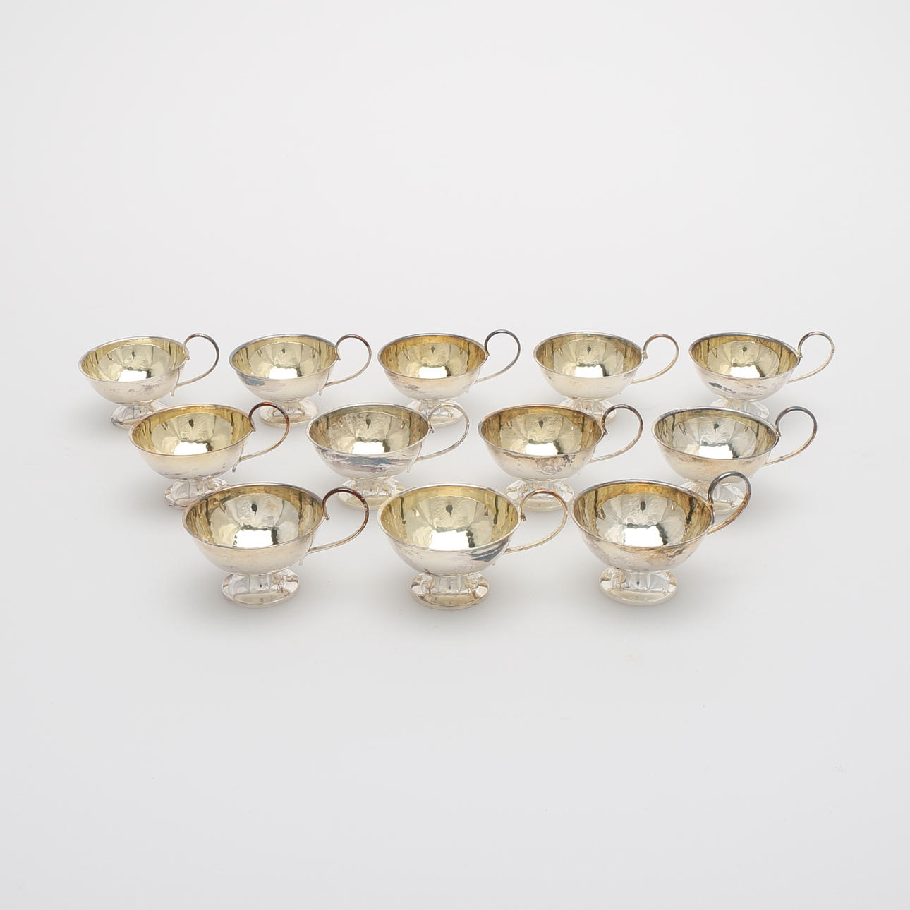 PUNSCHMUGGAR, 12 st, silver, 375 gram.