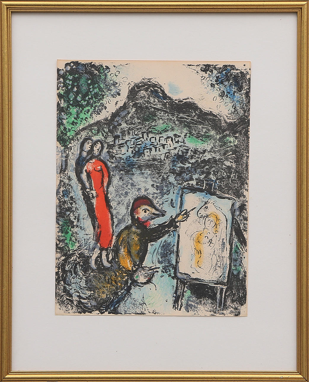MARC CHAGALL. GRAFISKT BLAD, osignerat, 1900-tal.