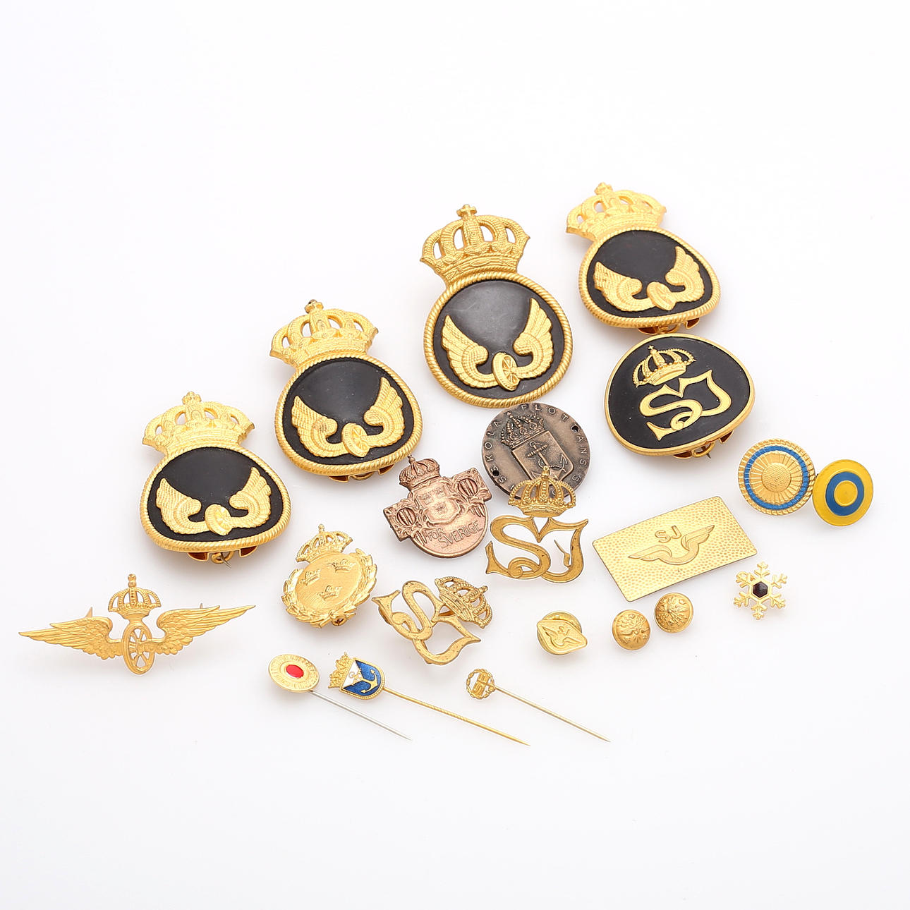 MÄRKEN, NÅLAR, Statens Järnvägar, SJ.