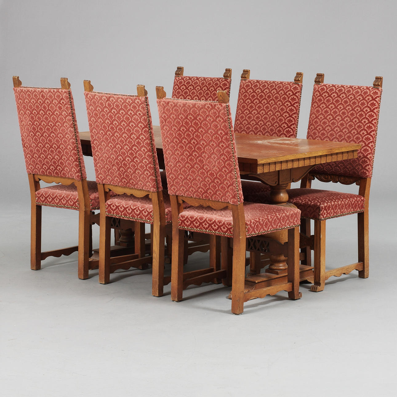 MATGRUPP, 7 delar, barock stil.