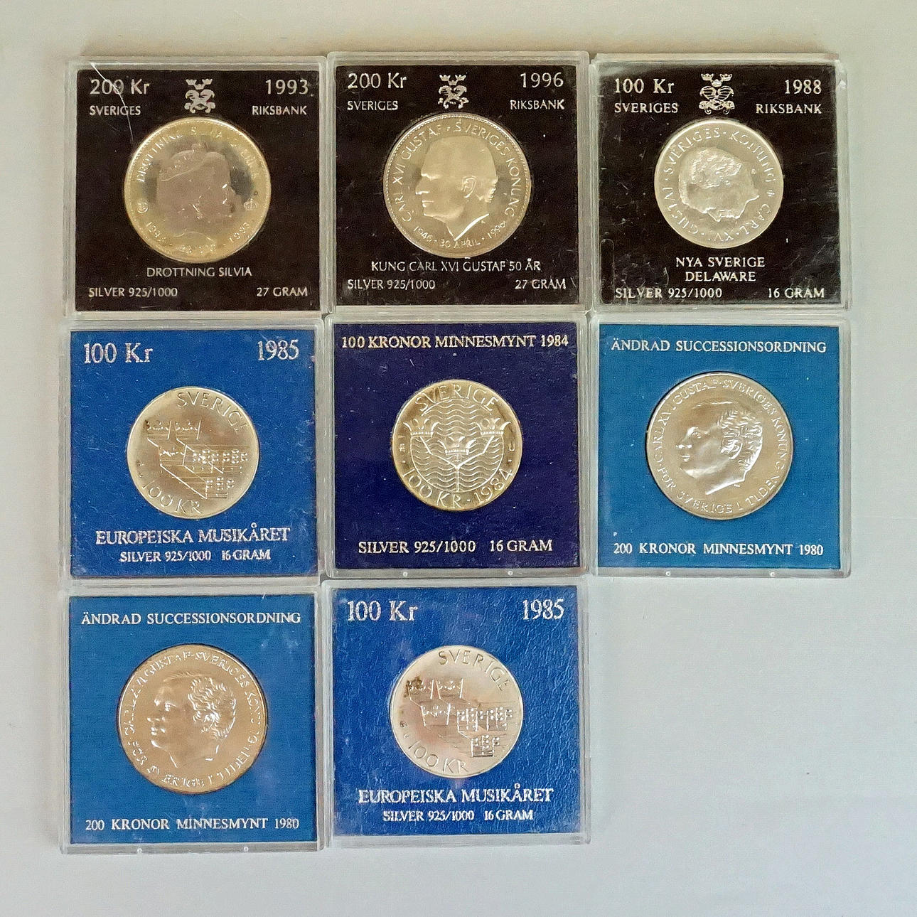 MINNESMYNT, SILVER 925/1000, 8 st.