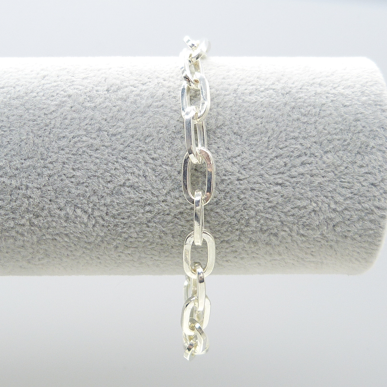 SILBERNES KABELKETTEN-Armband.