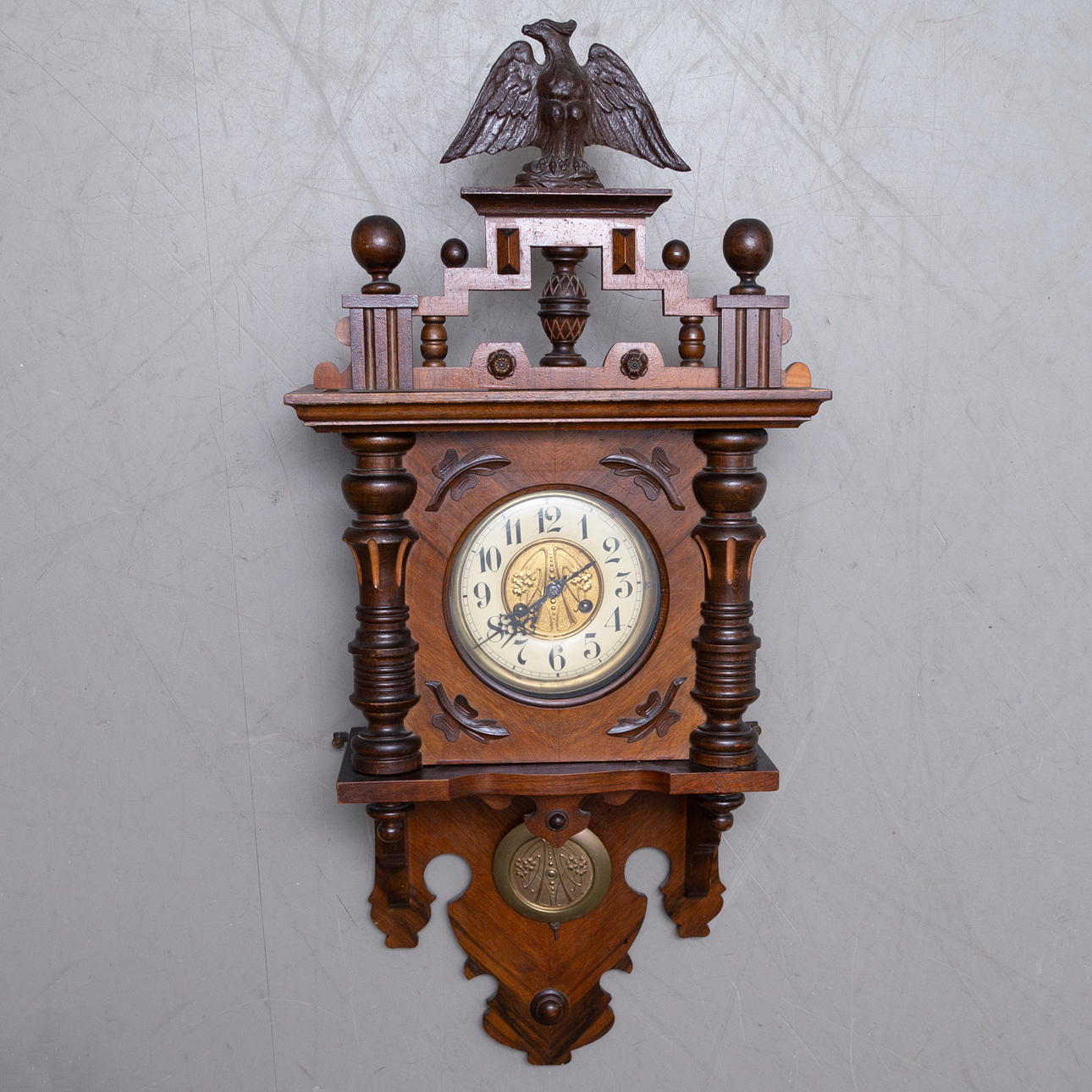 MANOR CLOCK, late 19th century.