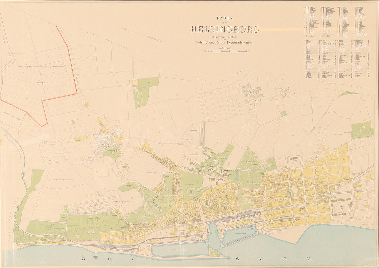 KARTA, Helsingborg, inramad.