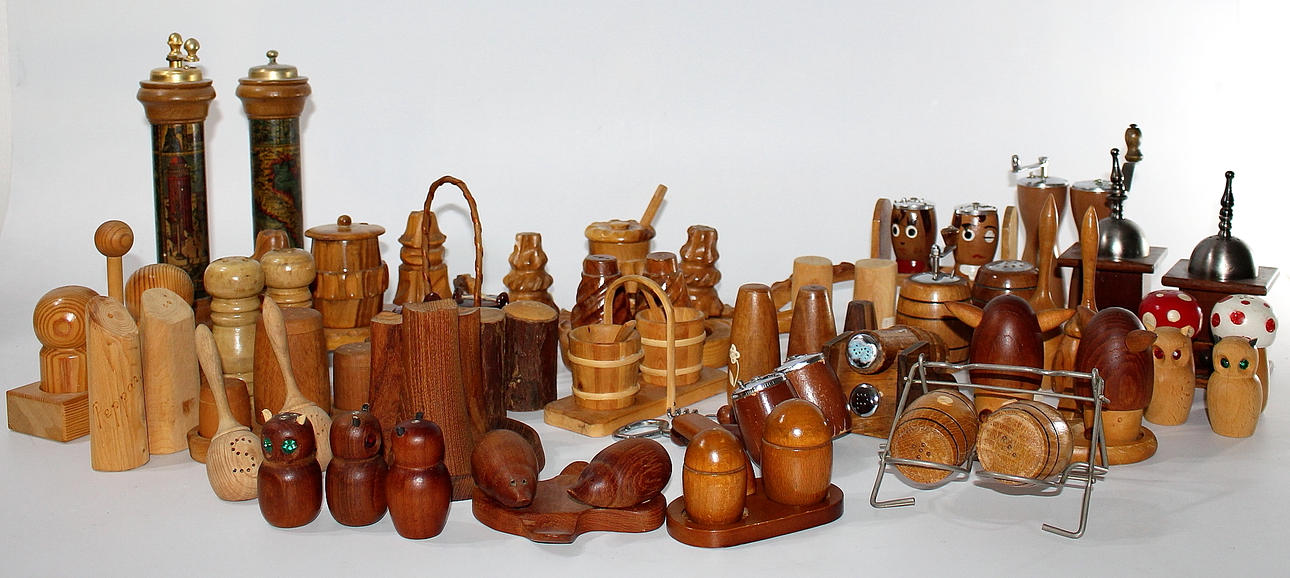 SALT/PEPPARKAR, 30 st par, trä.