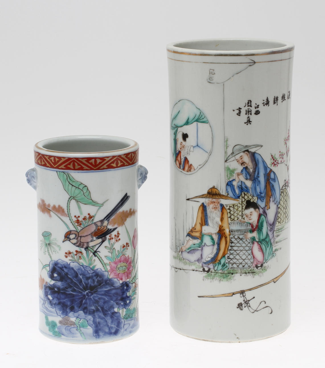 PENSELVASER, 2 st, Kina/Japan, 1900-tal.