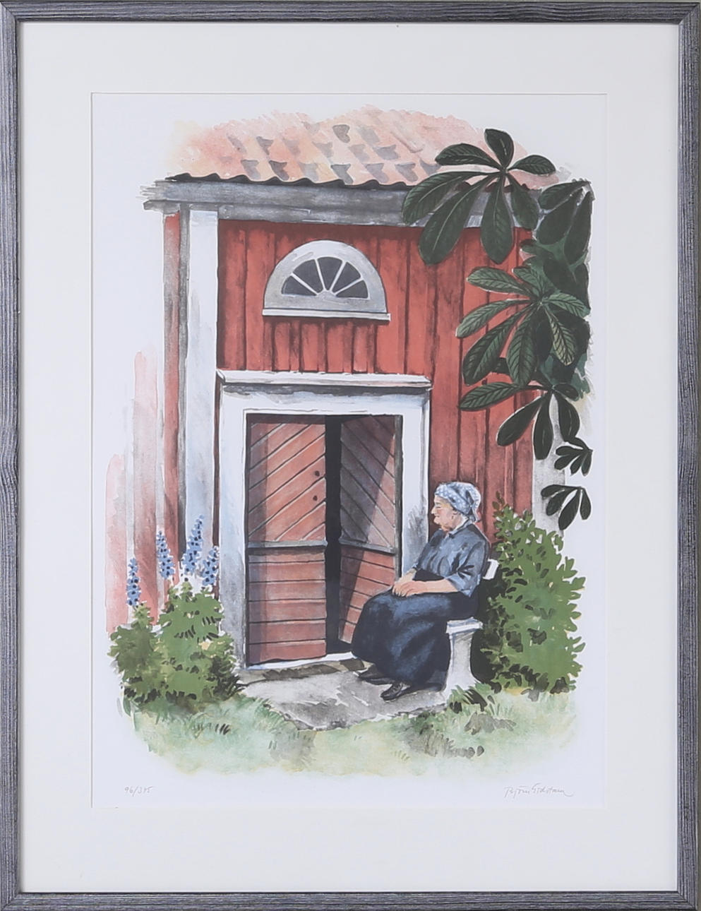 BJÖRN GIDSTAM. Färglitografi, numrerad 96/375 samt signerad Björn Gidstam.