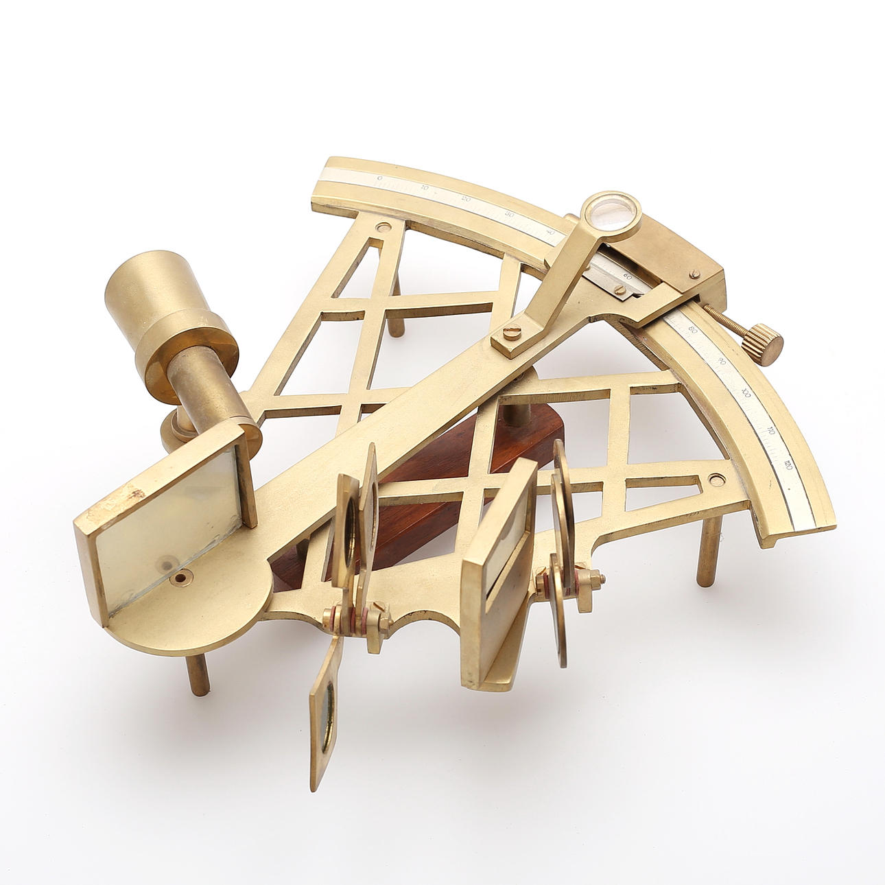 SEXTANT, brass, mid 20th century.
