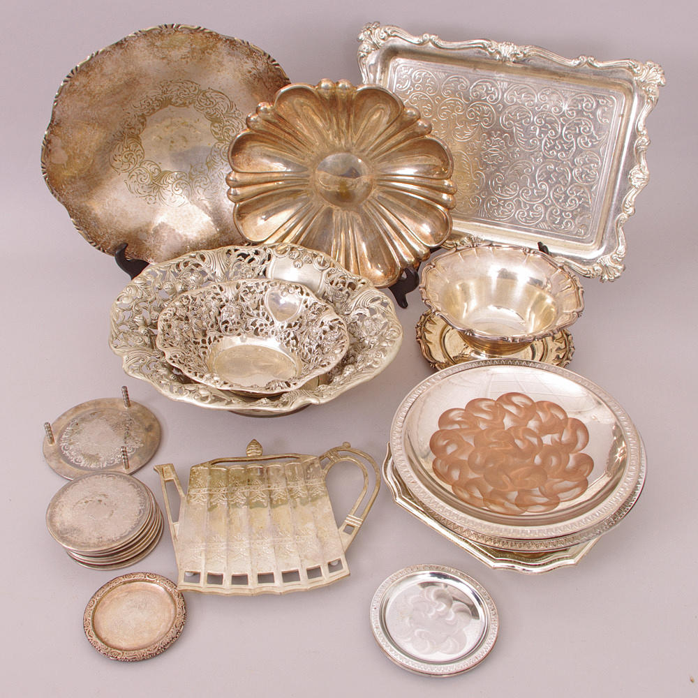 BOWLS, DISHES MM, nickel silver.