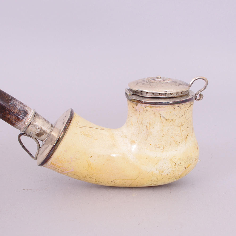 LÅNGPIPA, sjöskum/silver, 1824, otydliga mästastämplar.