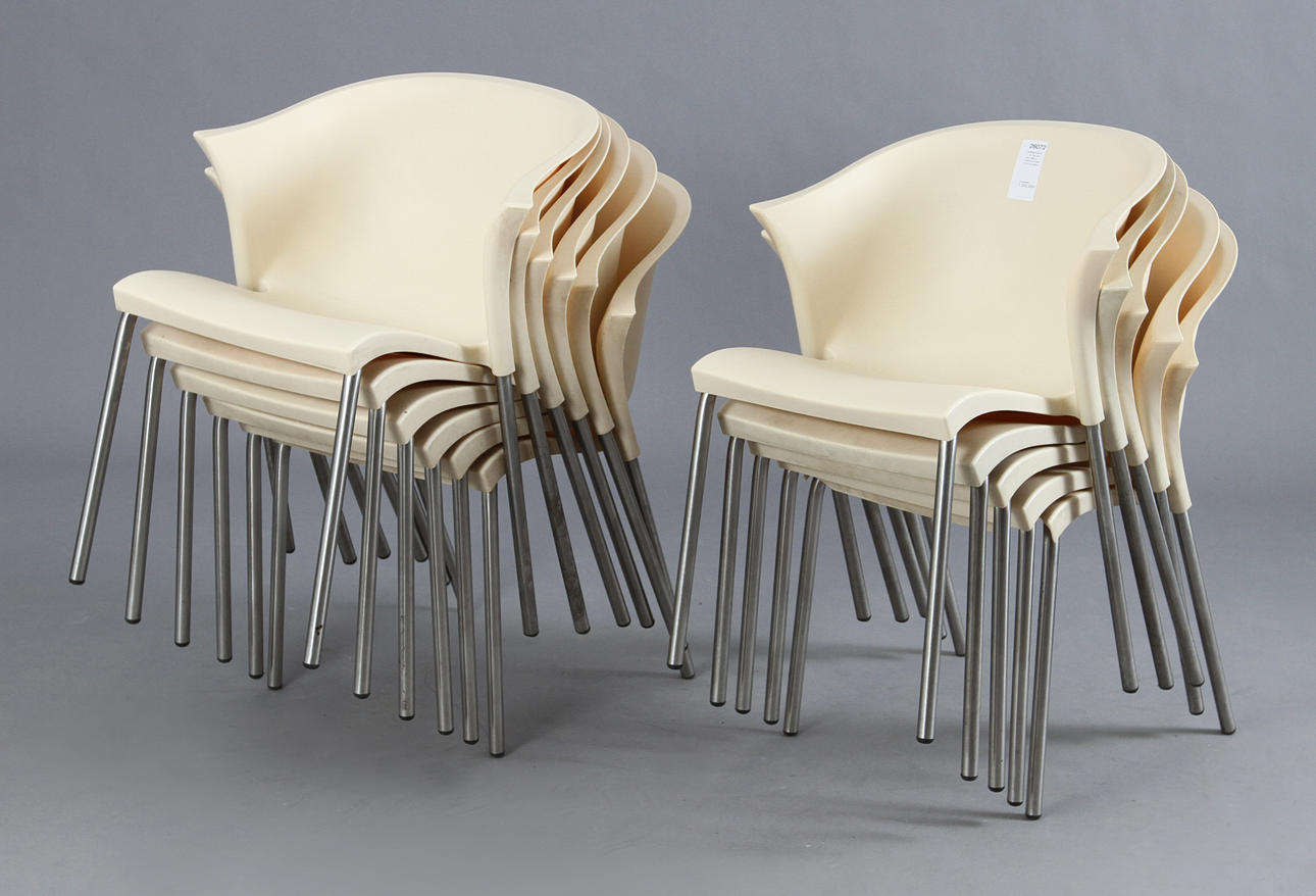 KARMSTOLAR, 11 st "Bla Bla Bla". Marco Maran för Parri A. & co, Italien.