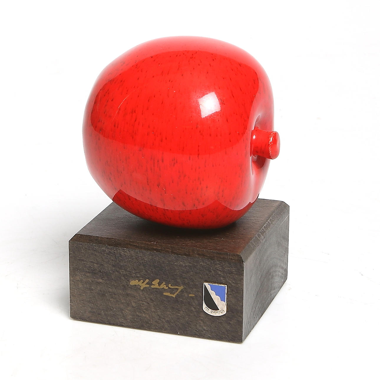 SKULPTUR / ÄPPLE, stengods, Alf Ekberg, 1900-tal.