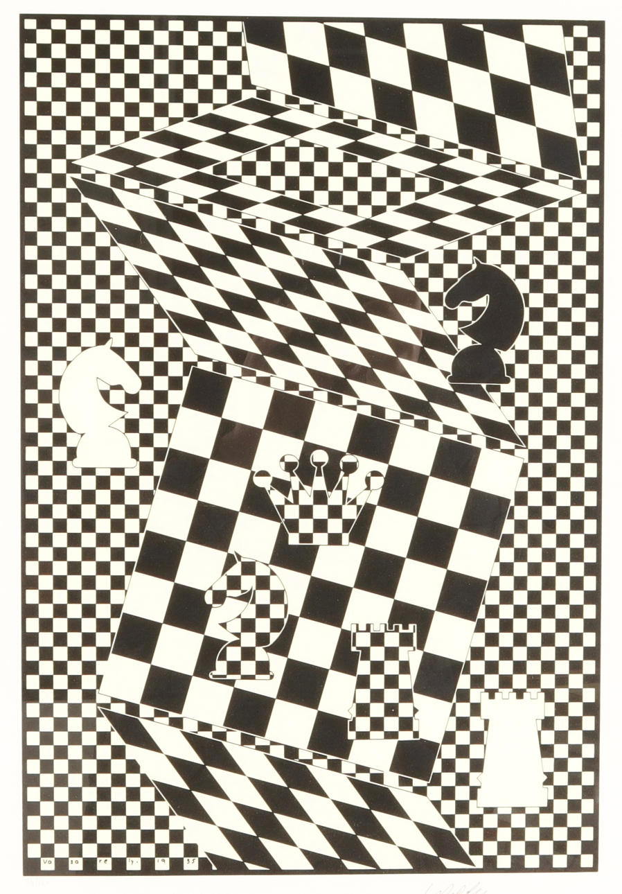 VICTOR VASARELY. Färglitografi.