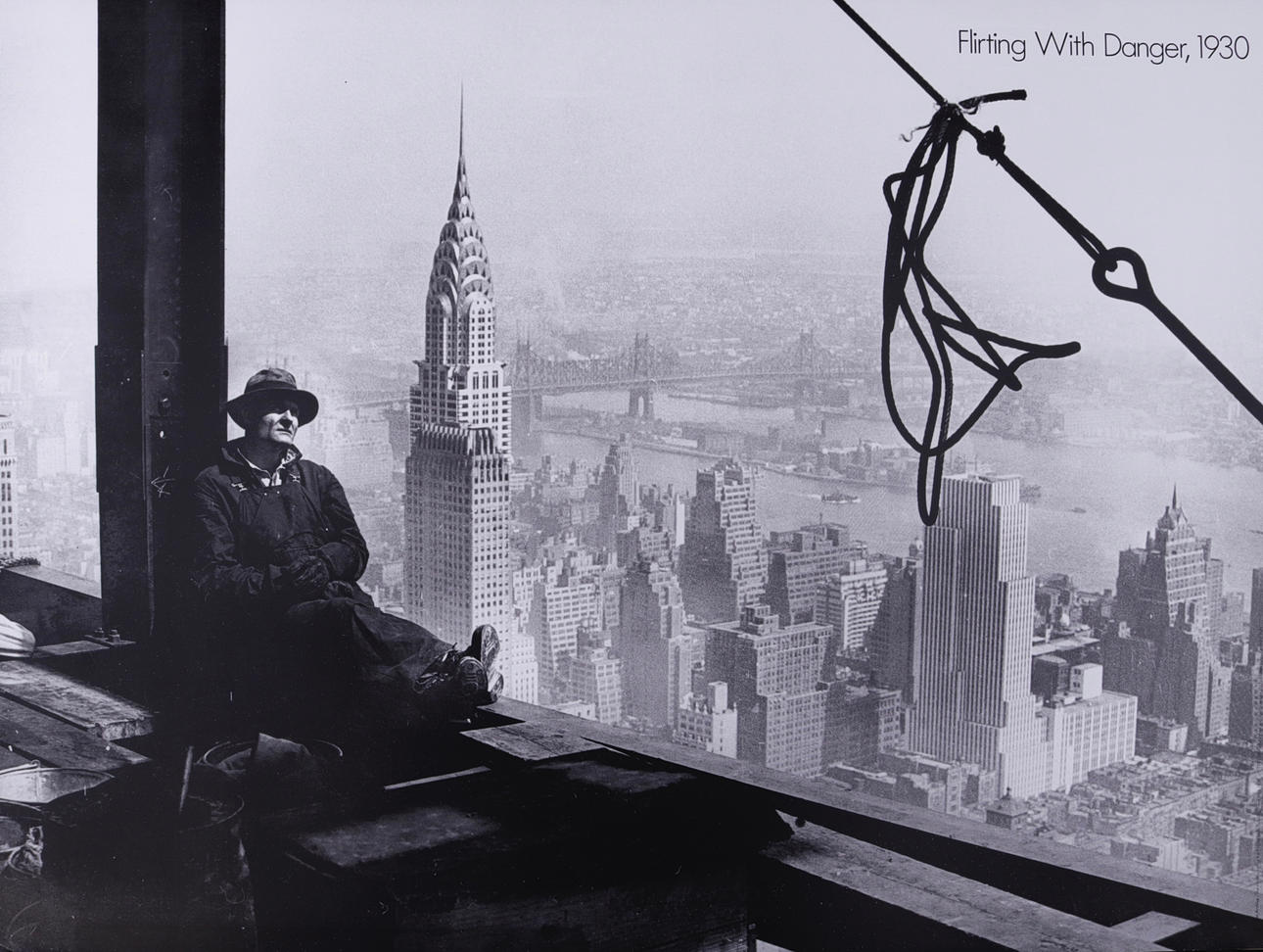 POSTER, offset print, Flirting with danger 1930.