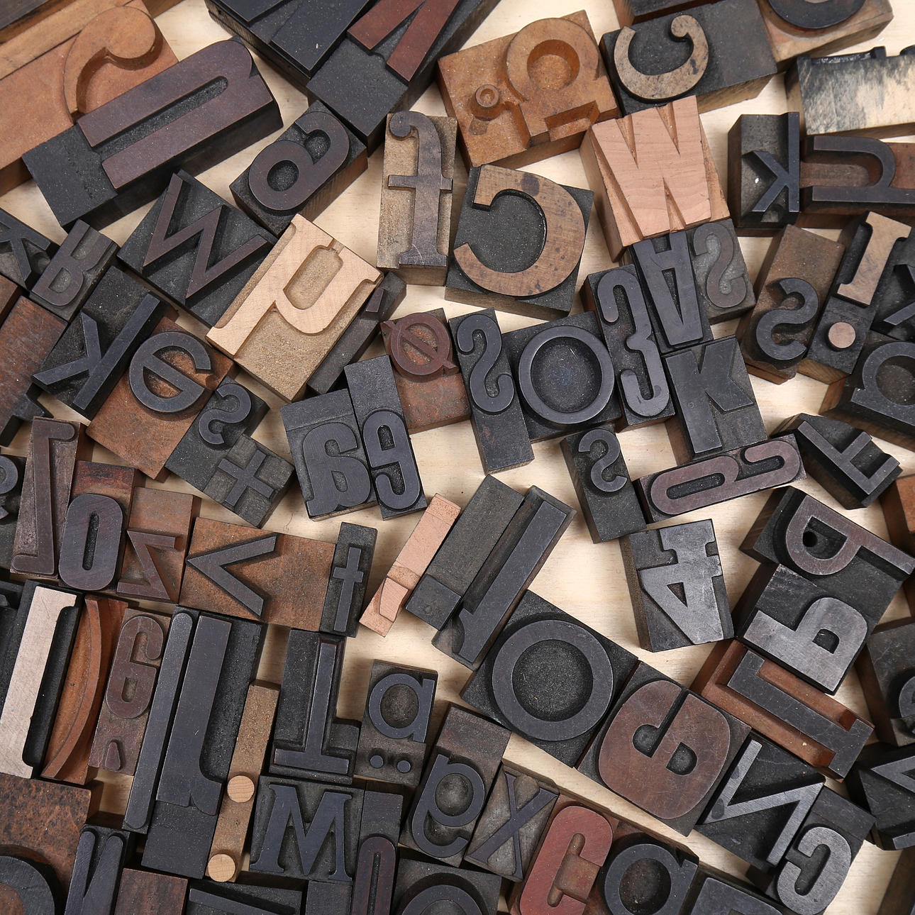 BRIEFTYPEN, Druckerei, 20. Jahrhundert.