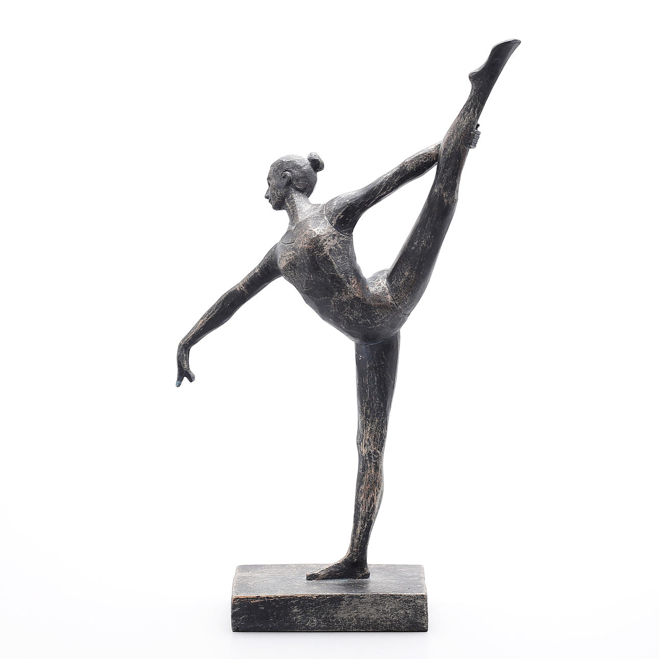 SCULPTURE, ballet dancer, plasticine, unsigned.