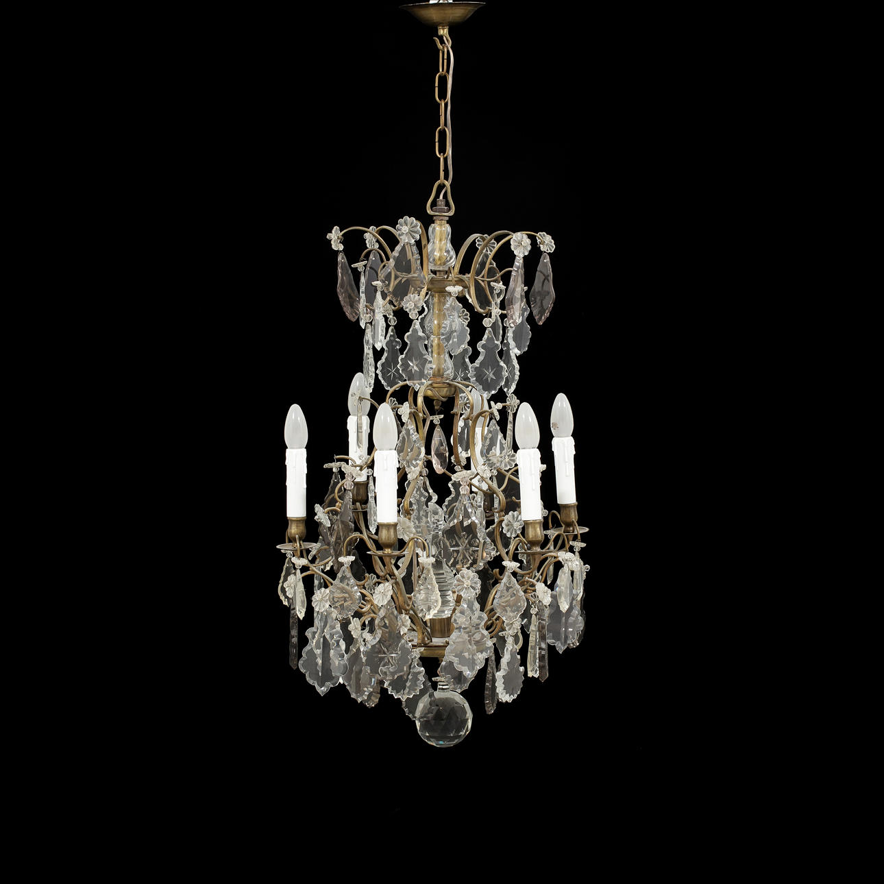 LJUSKRONA, barock stil, höjd 75 cm.