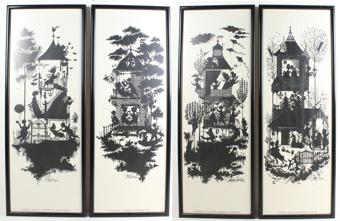 BJÖRN WIINBLAD. 'Fire årstider', plakater.