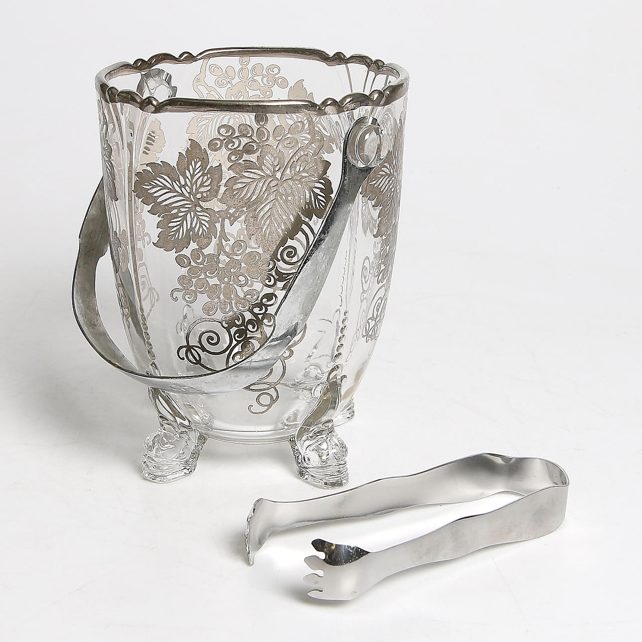 ISHINK med TÅNG, glas, Silver City Glass Co. USA. 1900-talets mitt.
