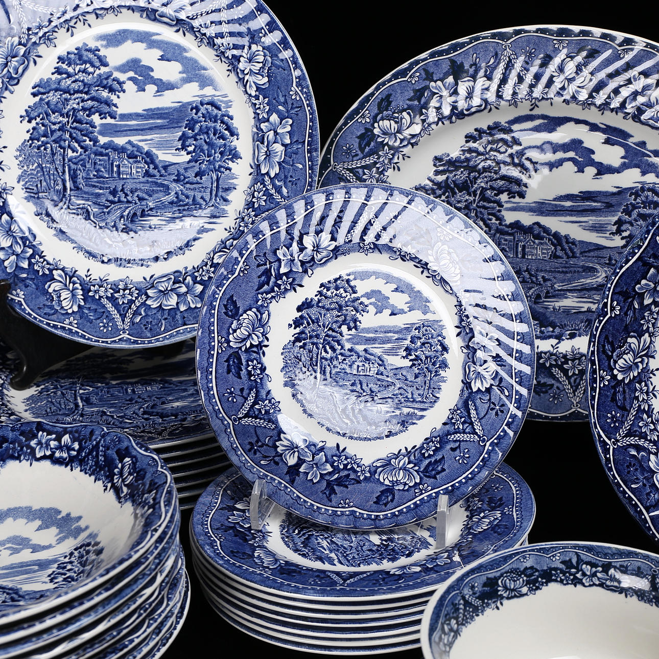 DINNER SET, porcelain, 27 pieces, 