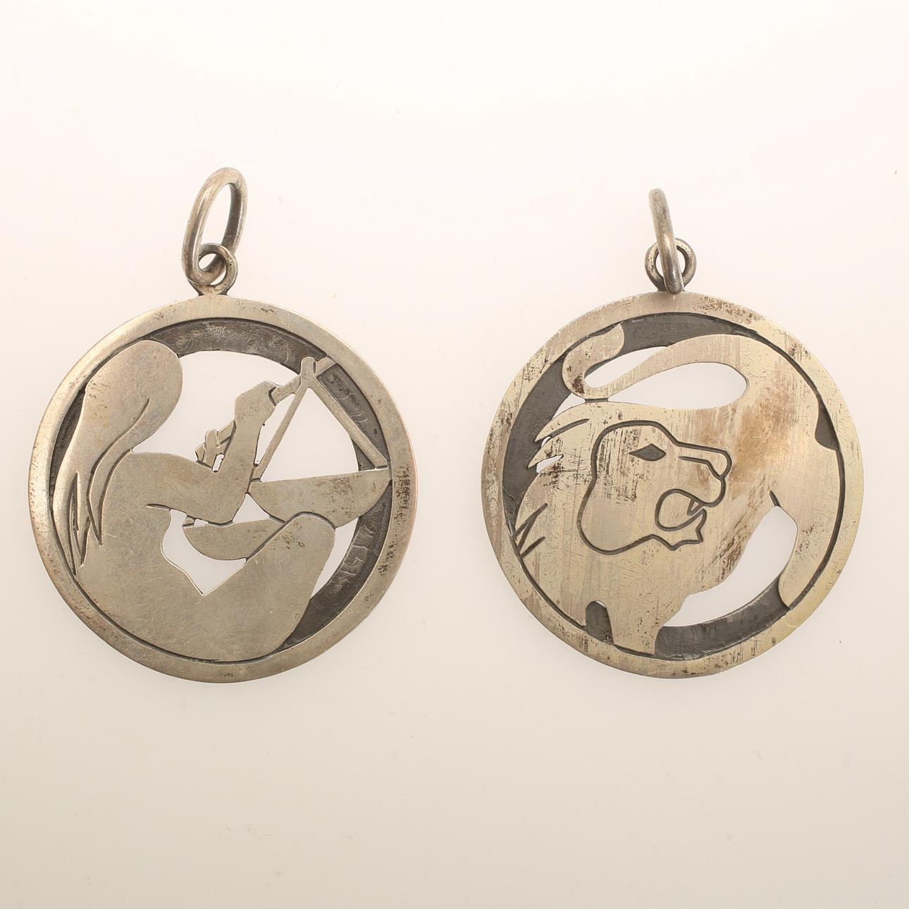 ANHÄNGER, 2 Stück, Sterlingsilber, Ottaviani, Italien.