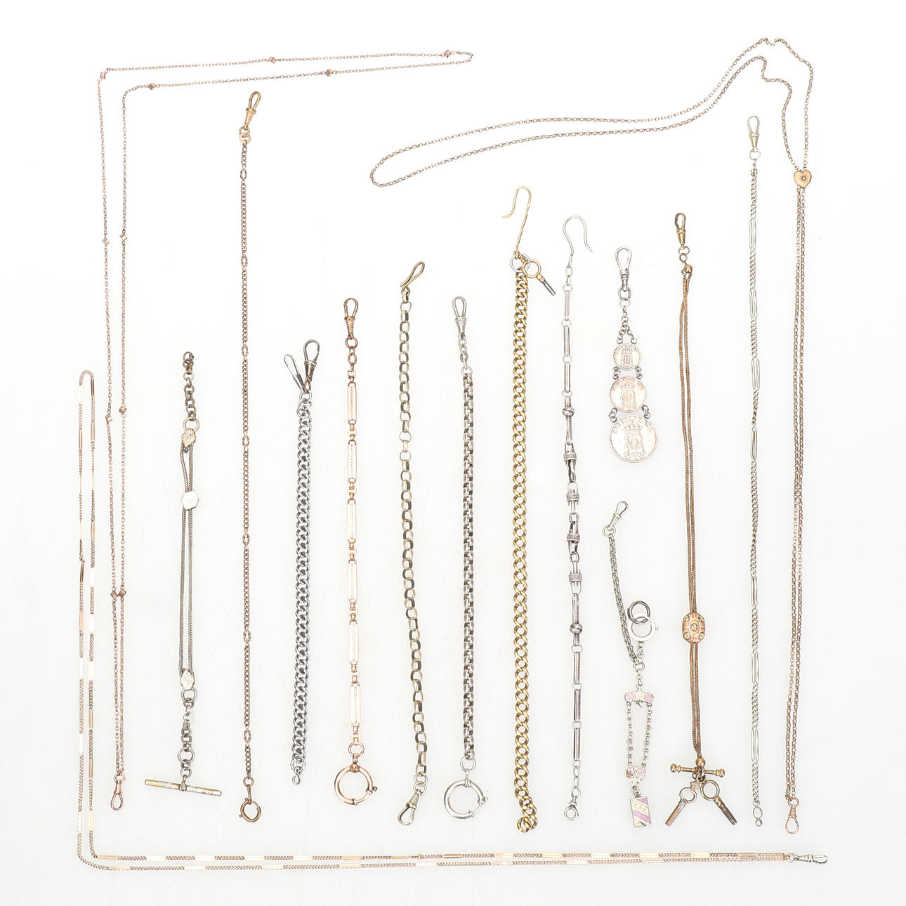 LOMMEUR KÆDE, 15 dele, metal.