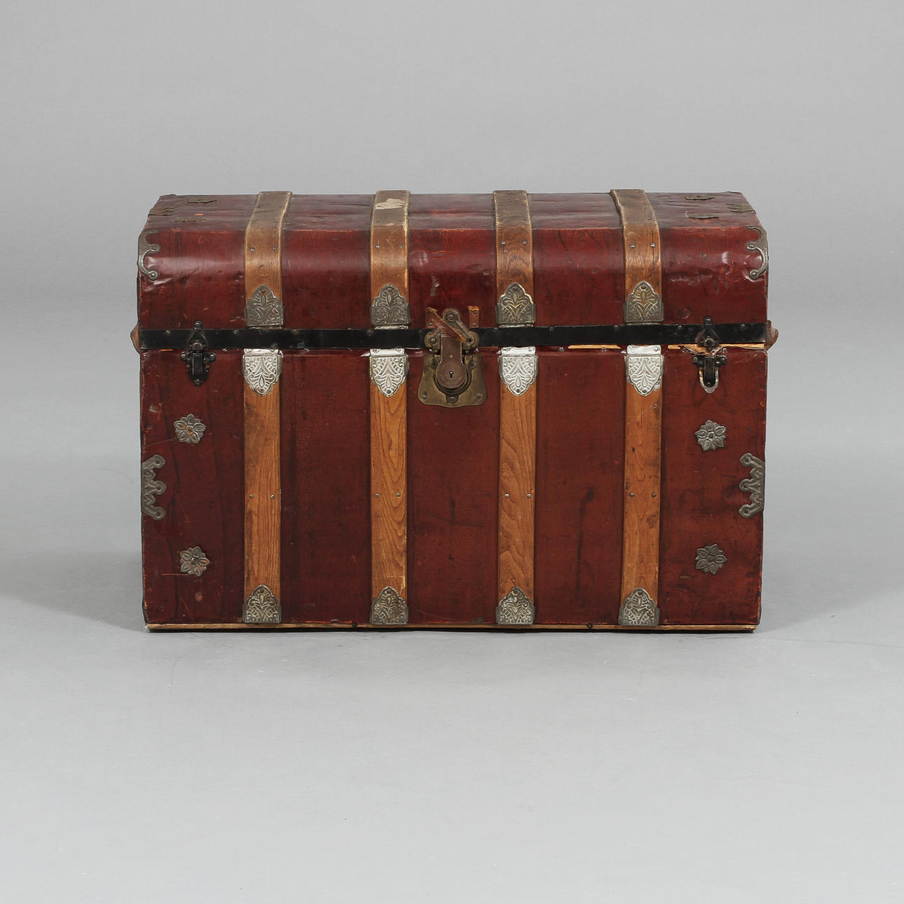 KISTA, trä samt plåt, Yale & Towne MFG Co, Connecticut, USA, tidigt 1900-tal.