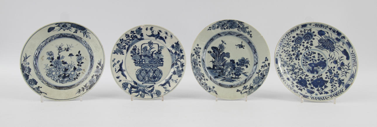 PARTI PORSLIN, 10 delar, Kina, 1700/1800-tal.