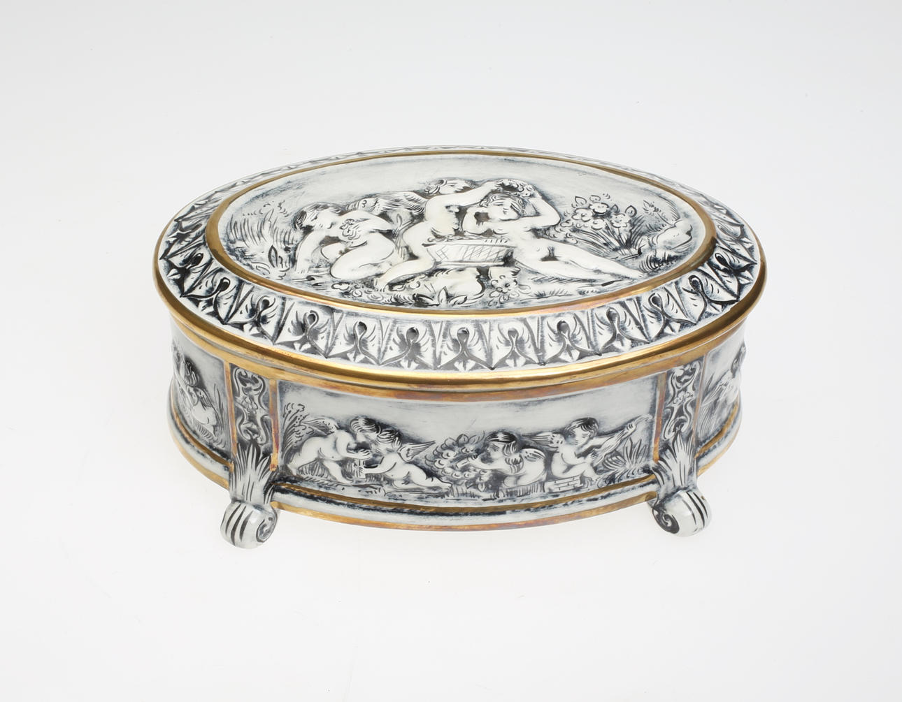 SKRIN, porslin, R. Capodimonte, Italien.