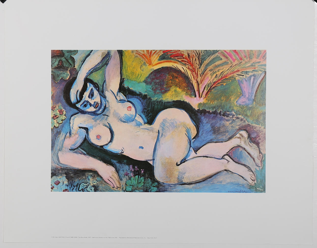 HENRI MATISSE. Plakat, "Den blå nøgen" (1907).