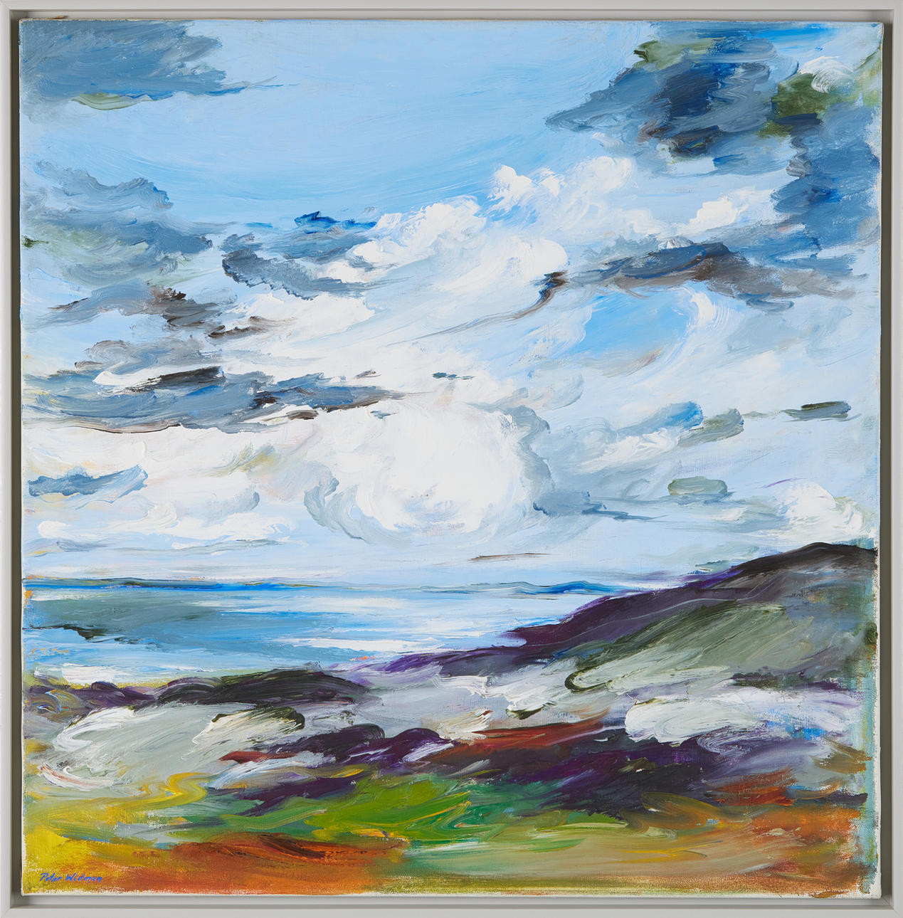 PETER WIDMAN. Landschaft, Öl auf Leinwand, signiert Peter Widman.