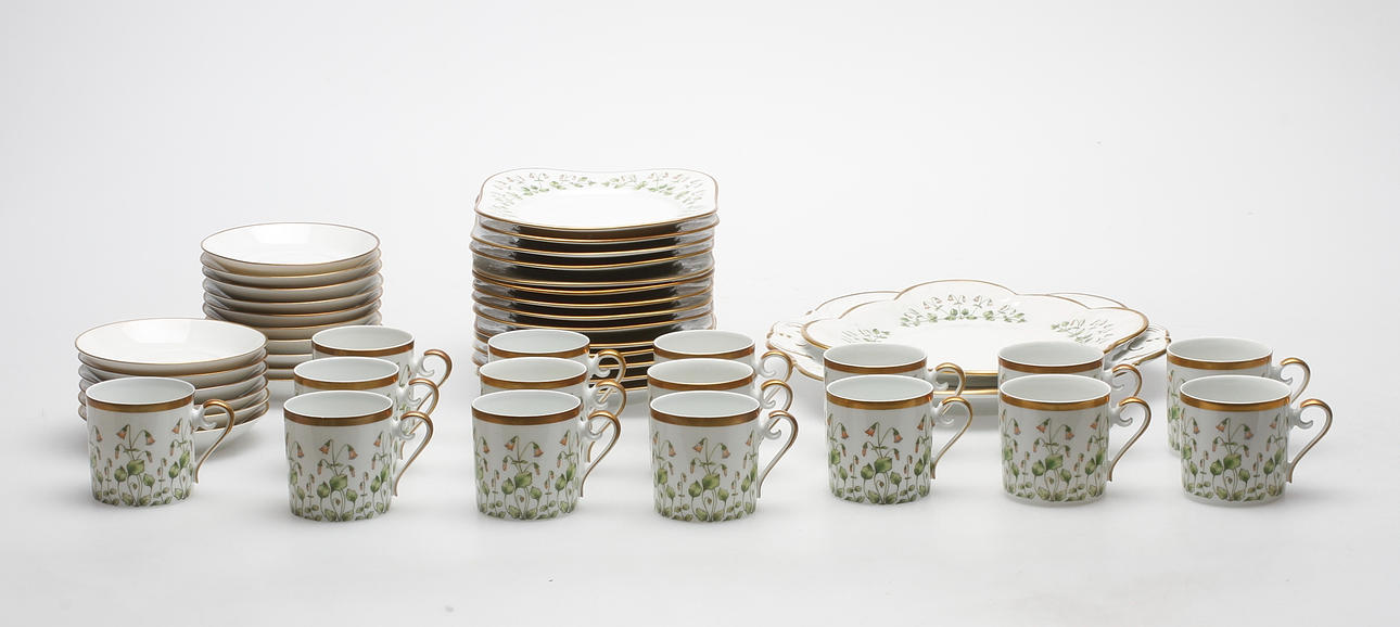 KAFFESERVIS, 32 delar, "Linnea", Hackefors, 1900-tal.