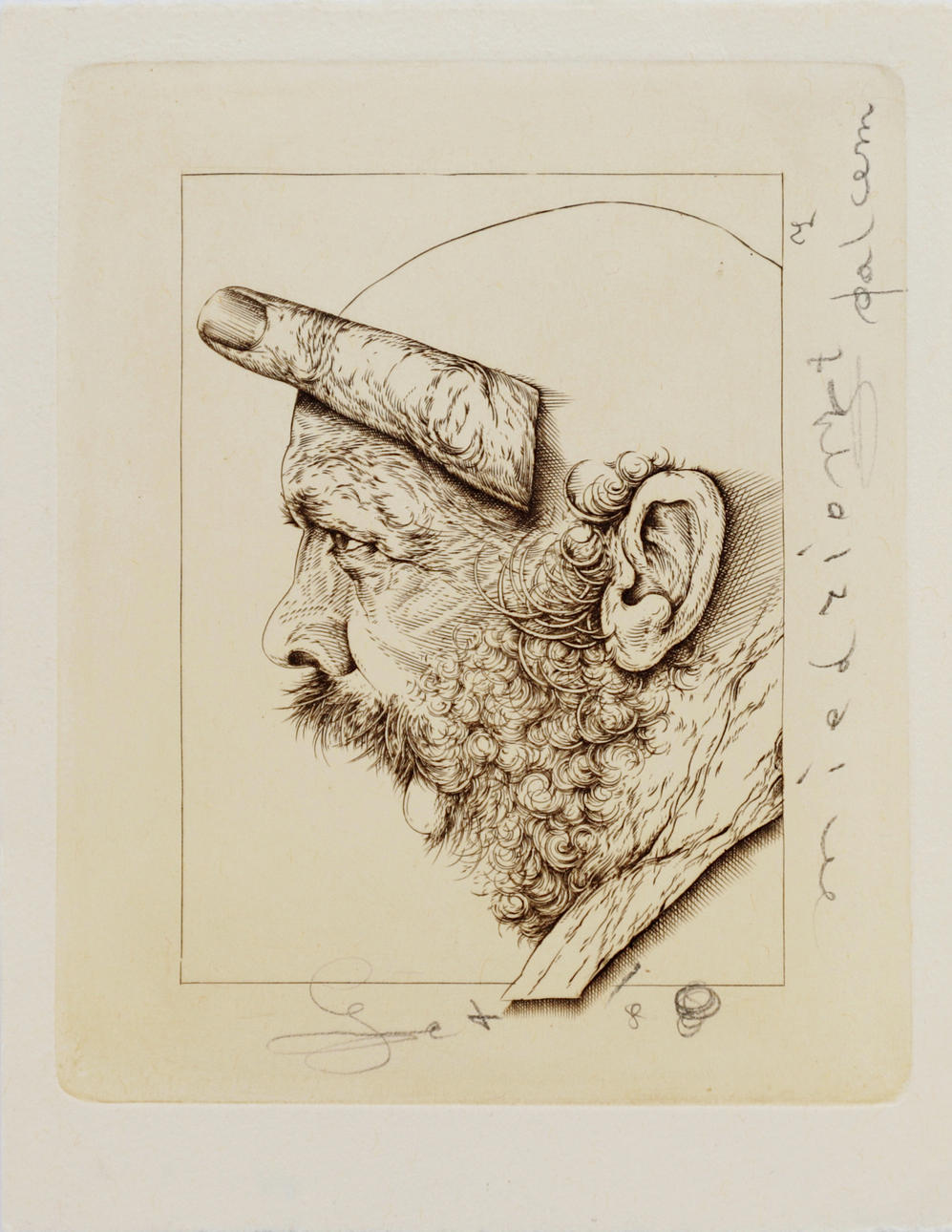 EUGENIUSZ STANKIEWICZ. LITHOGRAPHIE MIT BLEISTIFT UNTERZEICHNET.