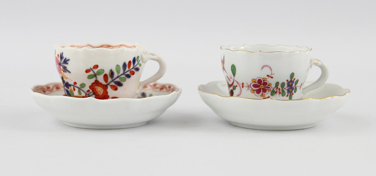 KOPPAR MED FAT. 2 st. Meissen.