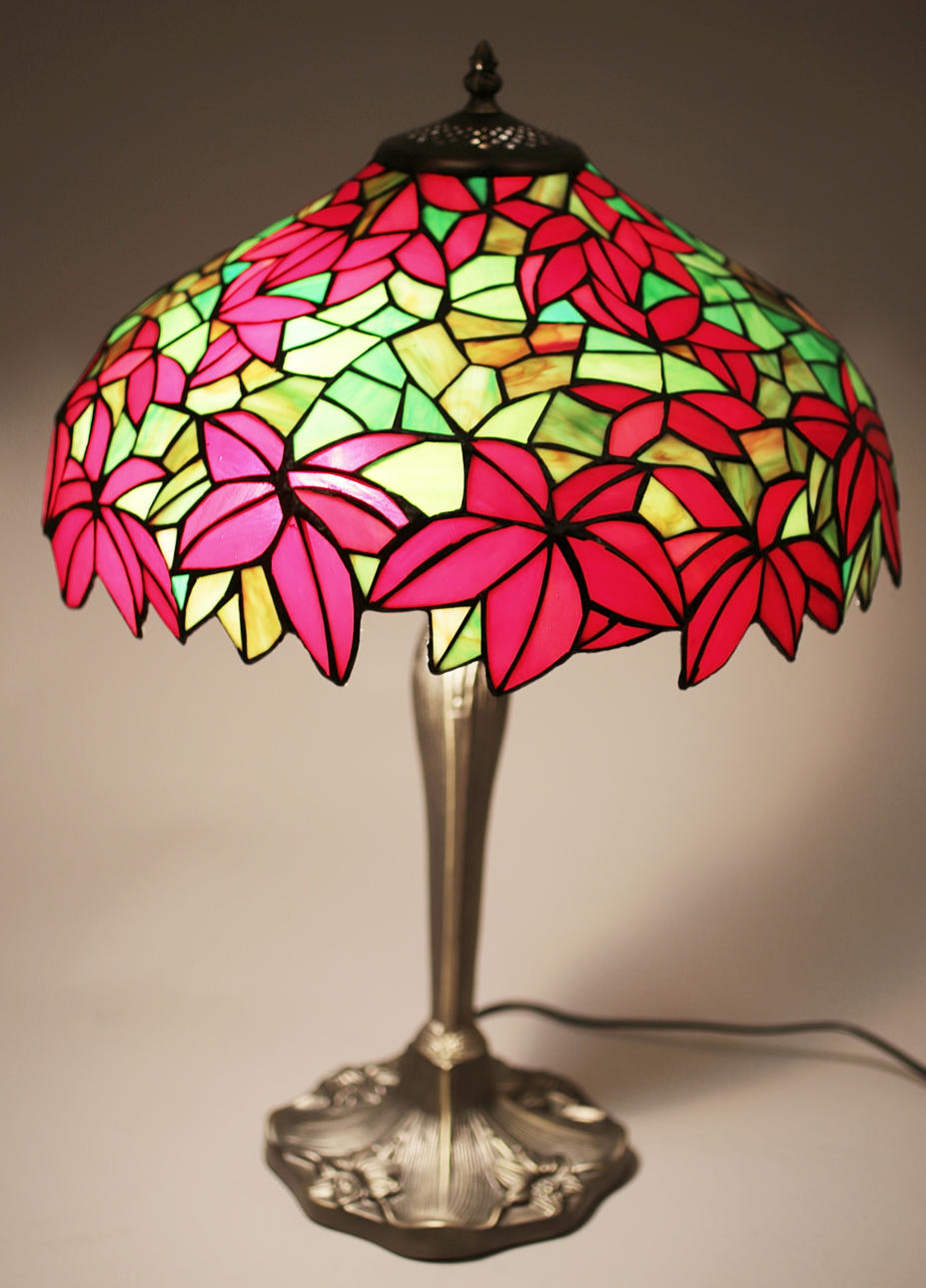 BORDLAMPE, i Tiffany stil.