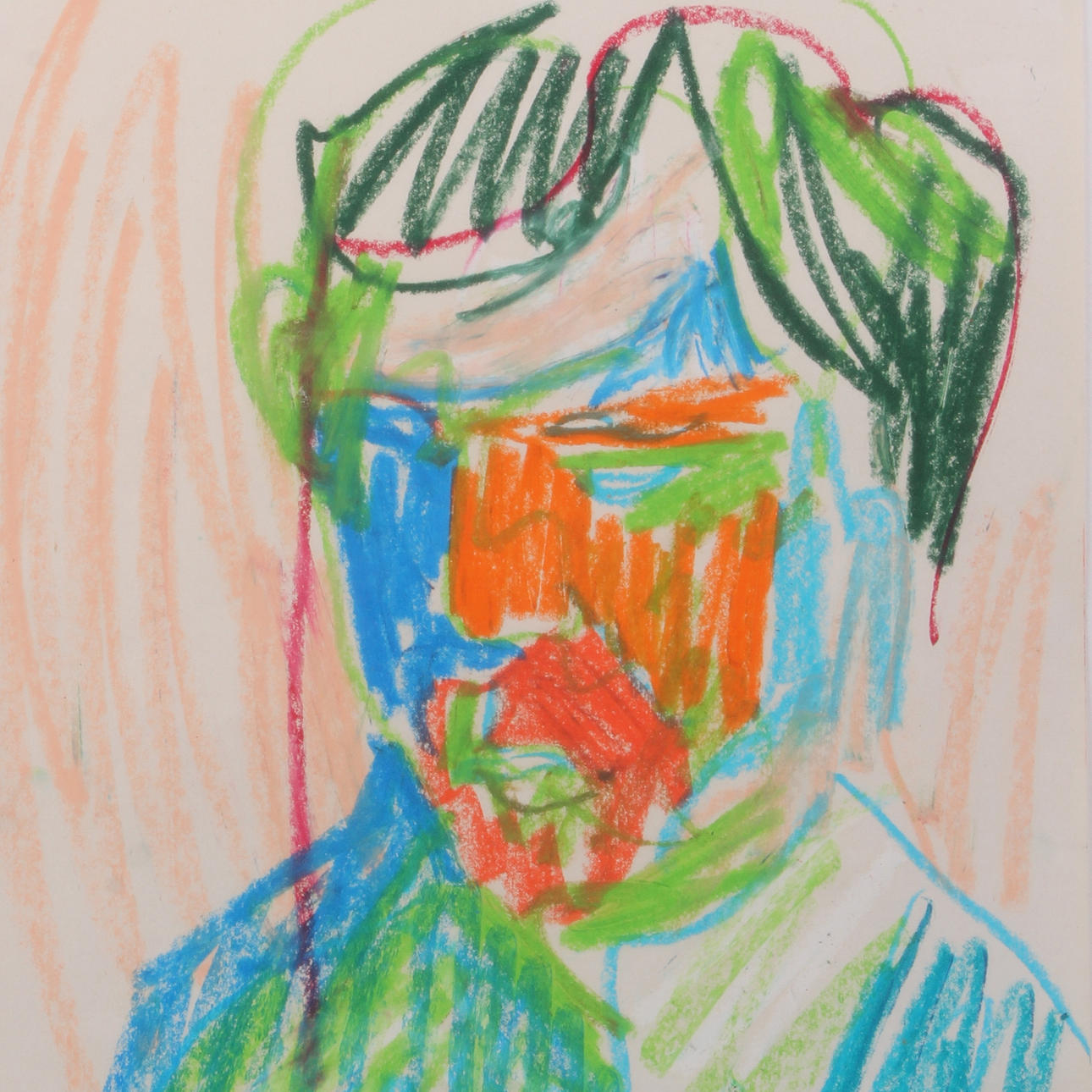 ERLAND CULLBERG. Pastell, porträtt, signerad.