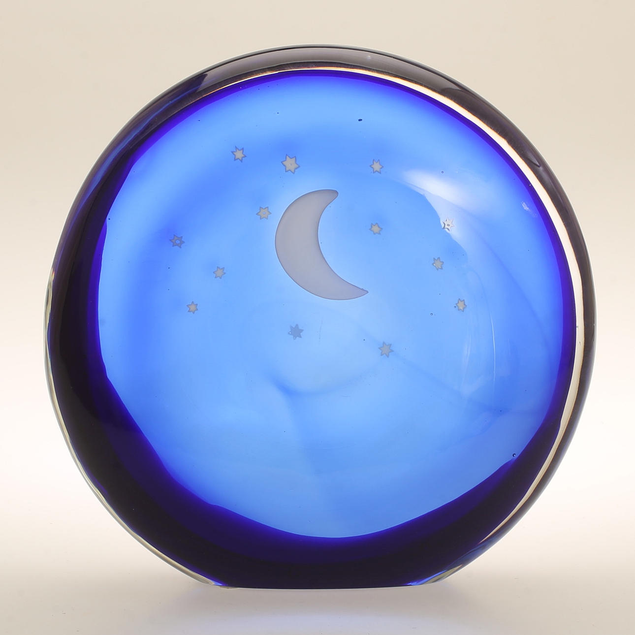 SKULPTUR, glas, signerad.