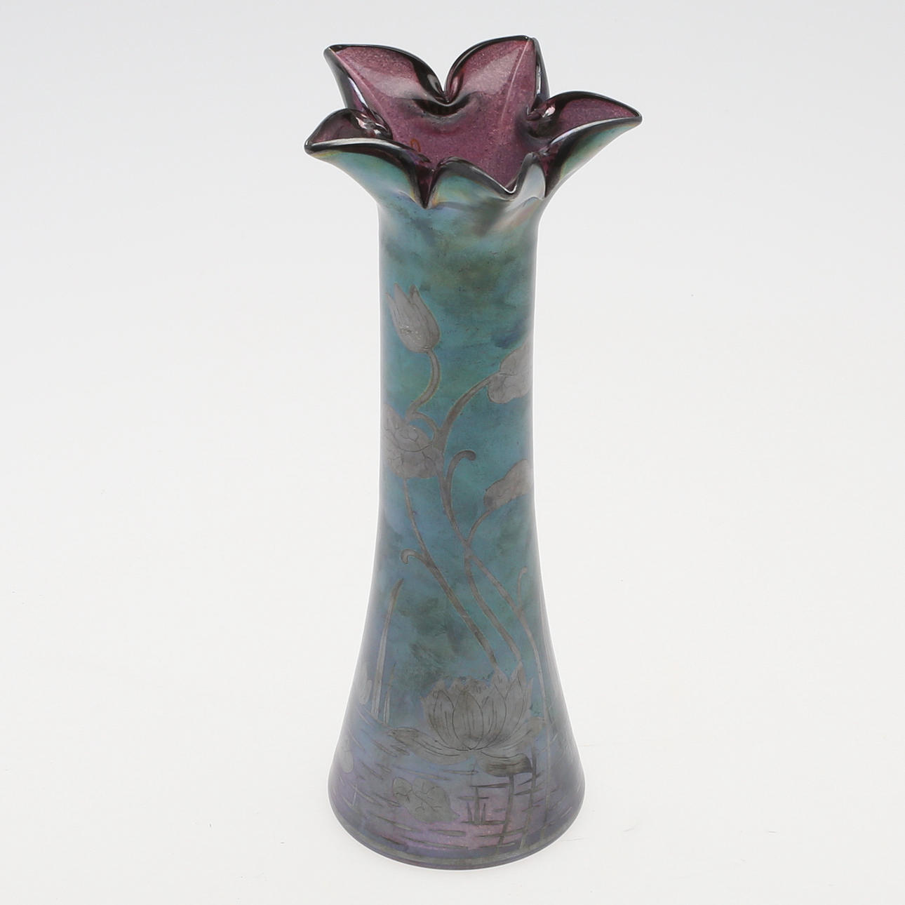 VAS, glas, troligen Loetz, Österrike, 1900-tal.