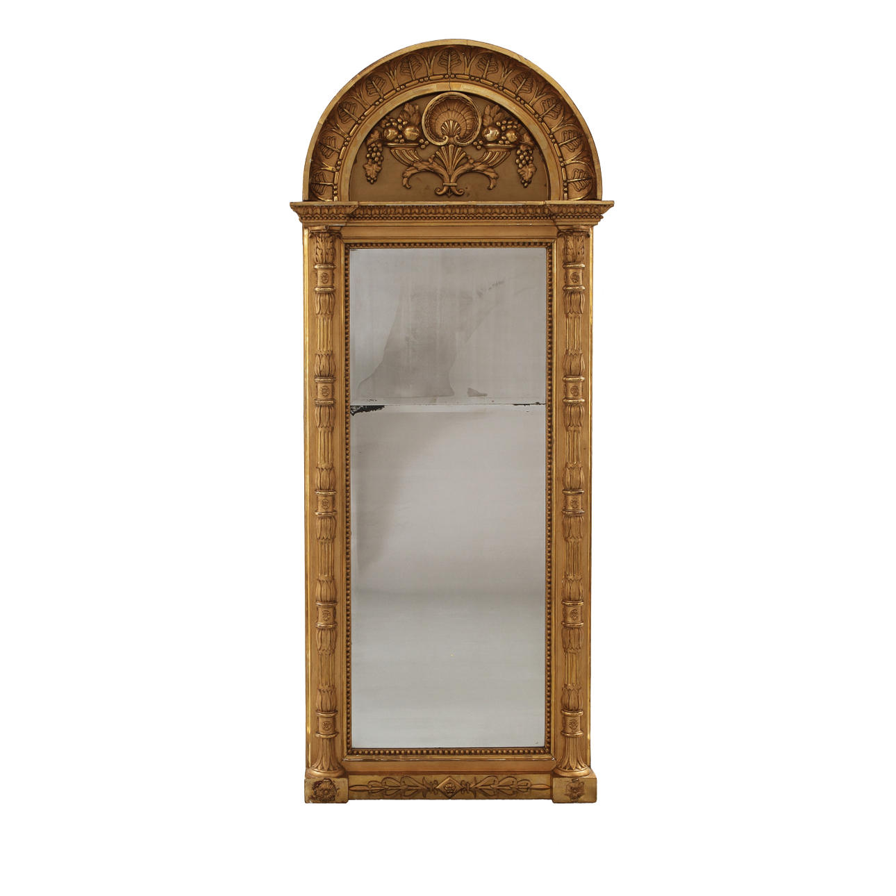 SPEGEL, empire, spegelmakare Mathias Wingmark, Göteborg, verksam 1802 - 1810, brännmärkt MWM.