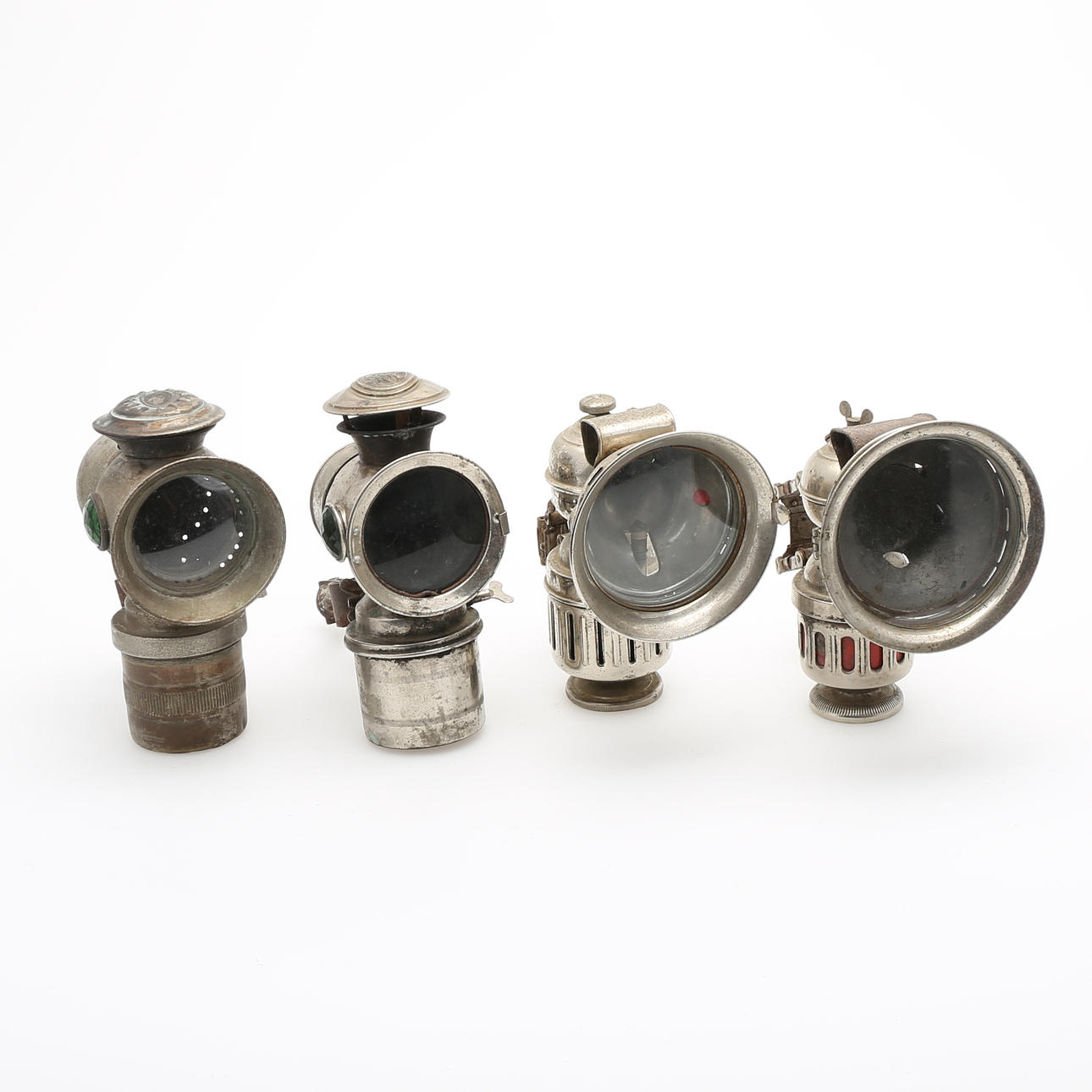 KARBIDLAMPOR, 4 st, tidigt 1900-tal.