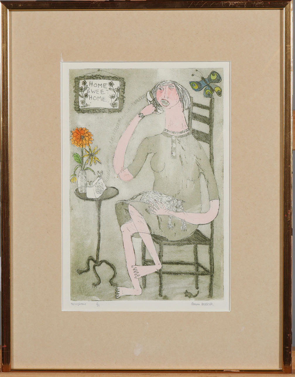 OIDENTIFIERAD KONSTNÄR. LITHOGRAFi, signed and numbered 17/25.