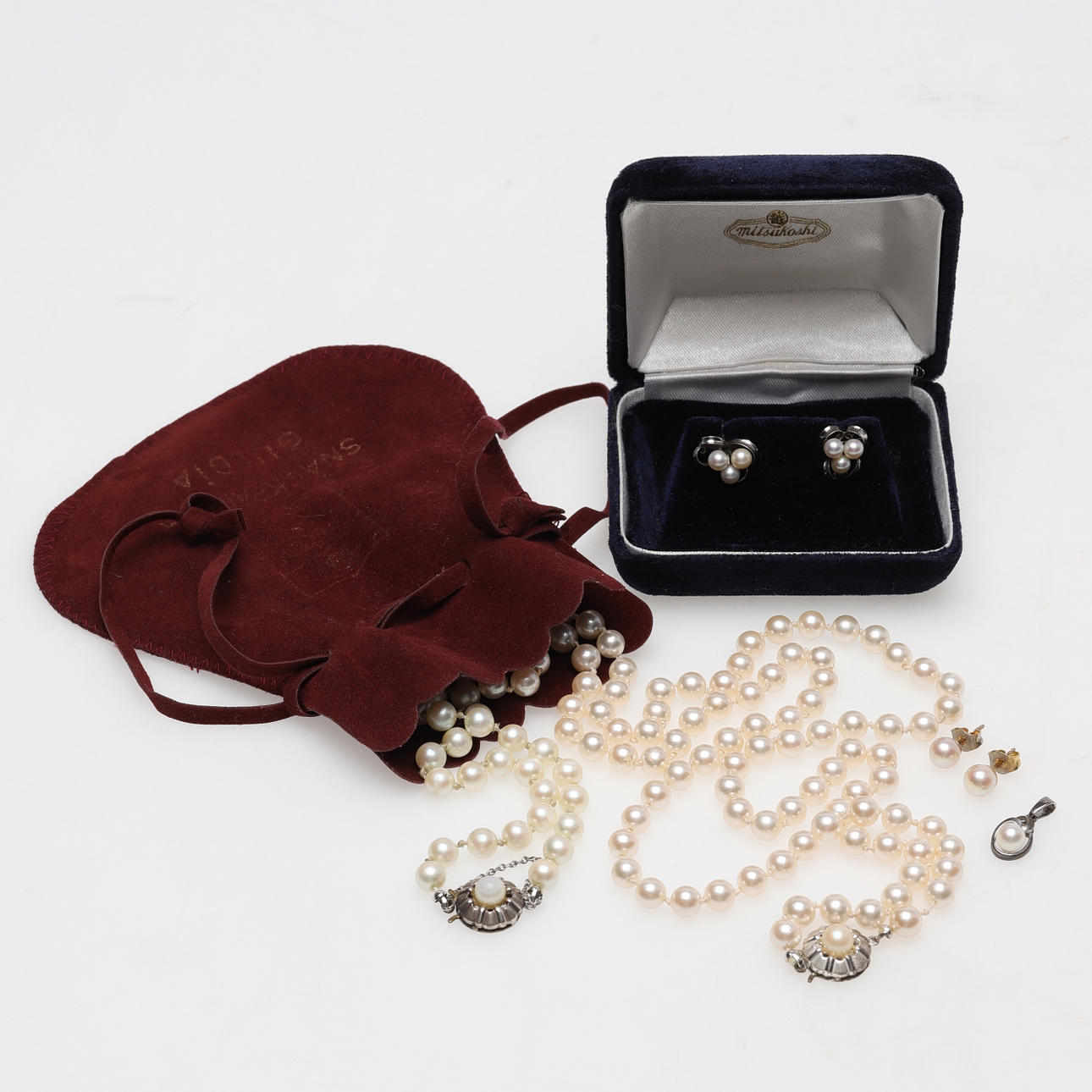 SMYCKEN, silver & 18K guld med pärlor.