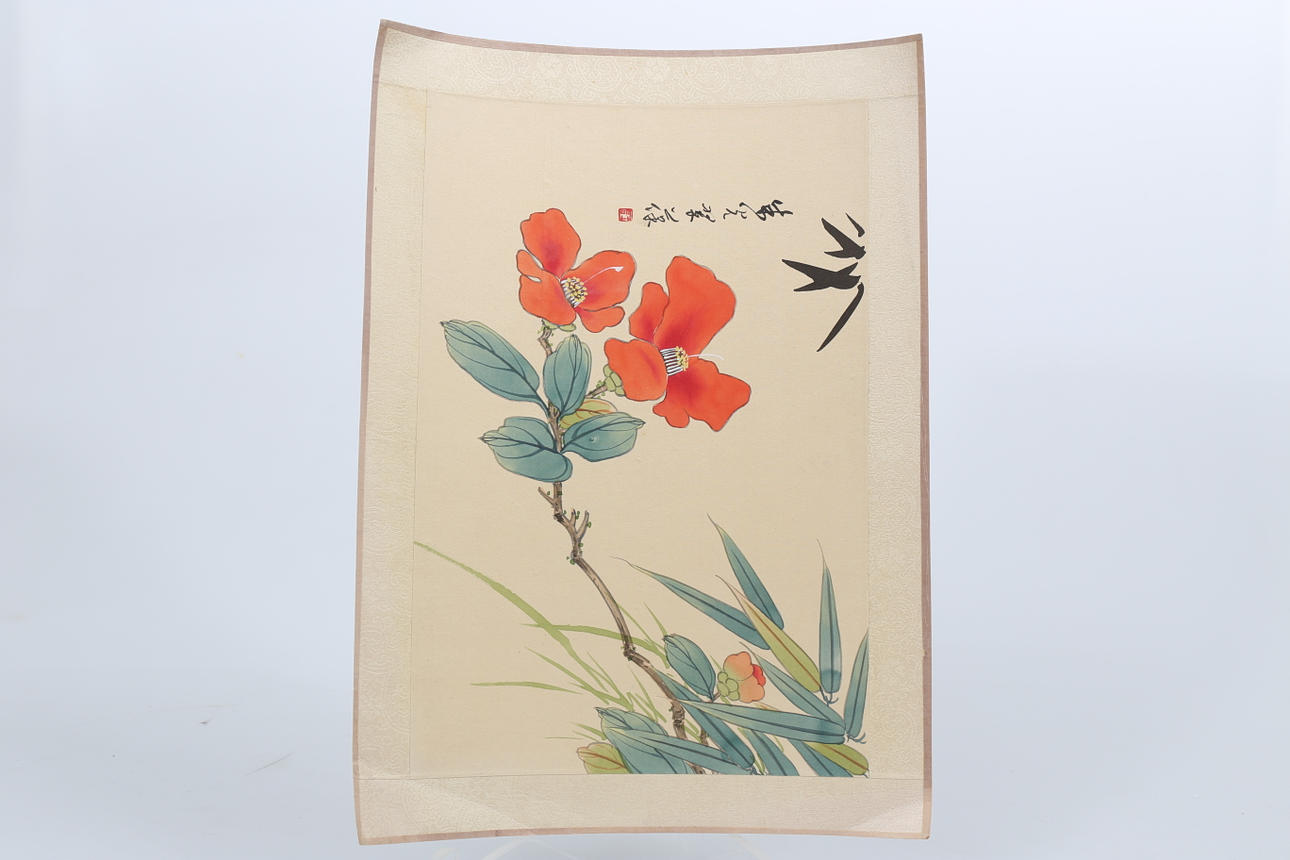 AKVARELLER PÅ SILKE, 3 stycken, signerade, Kina, tidigt 1900-tal.