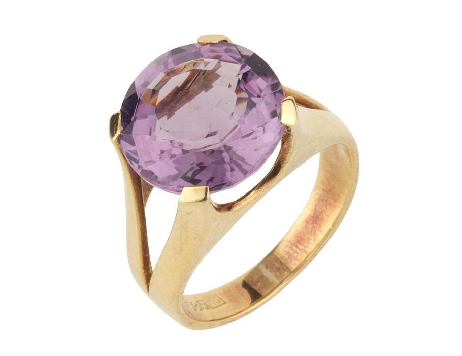 AMETITHONG, 585 gult guld, ca. 5,6 g.