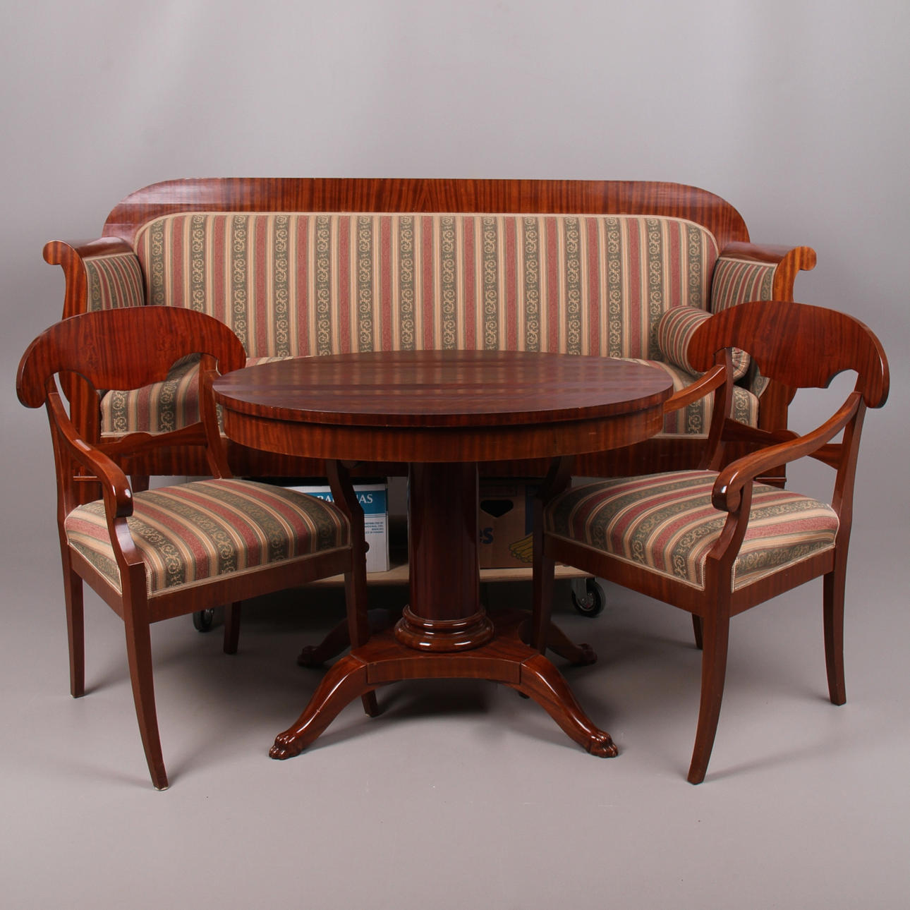 SOFFGRUPP, 4 delar, Karl johan stil, 1900-talets första hälft.