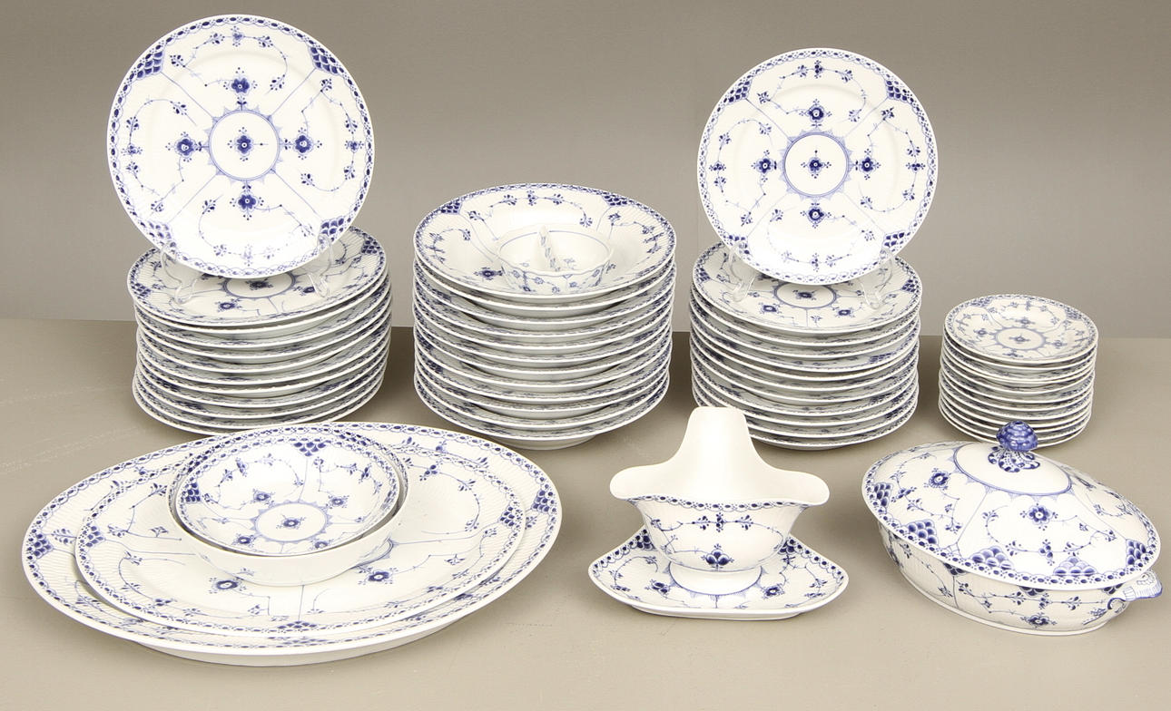 MATSERVIS, Musselmalet, Royal Copenhagen, 1900-tal.