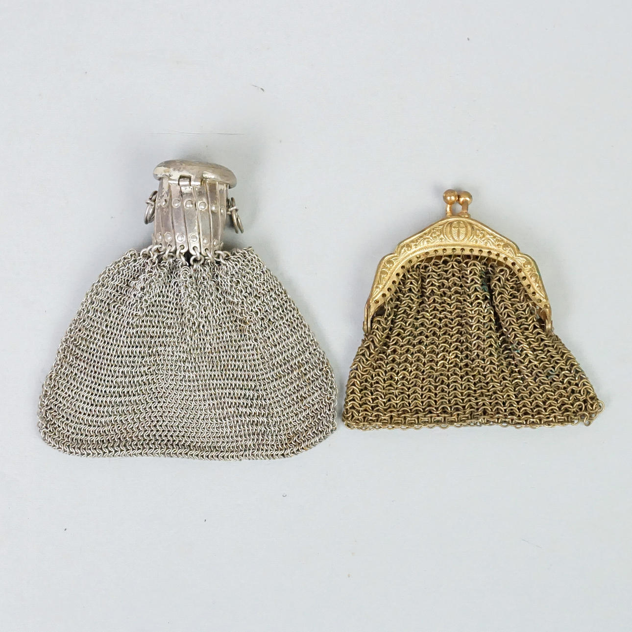 PORTMONNÄER, 2 st, 1900-tal.