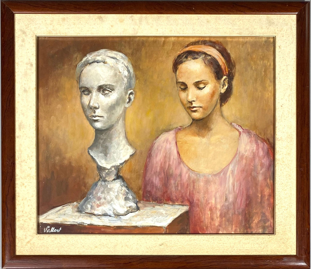 LLUISA SALLENT. "VIDA Y FORMA". ÓLEO SOBRE LIENZO.