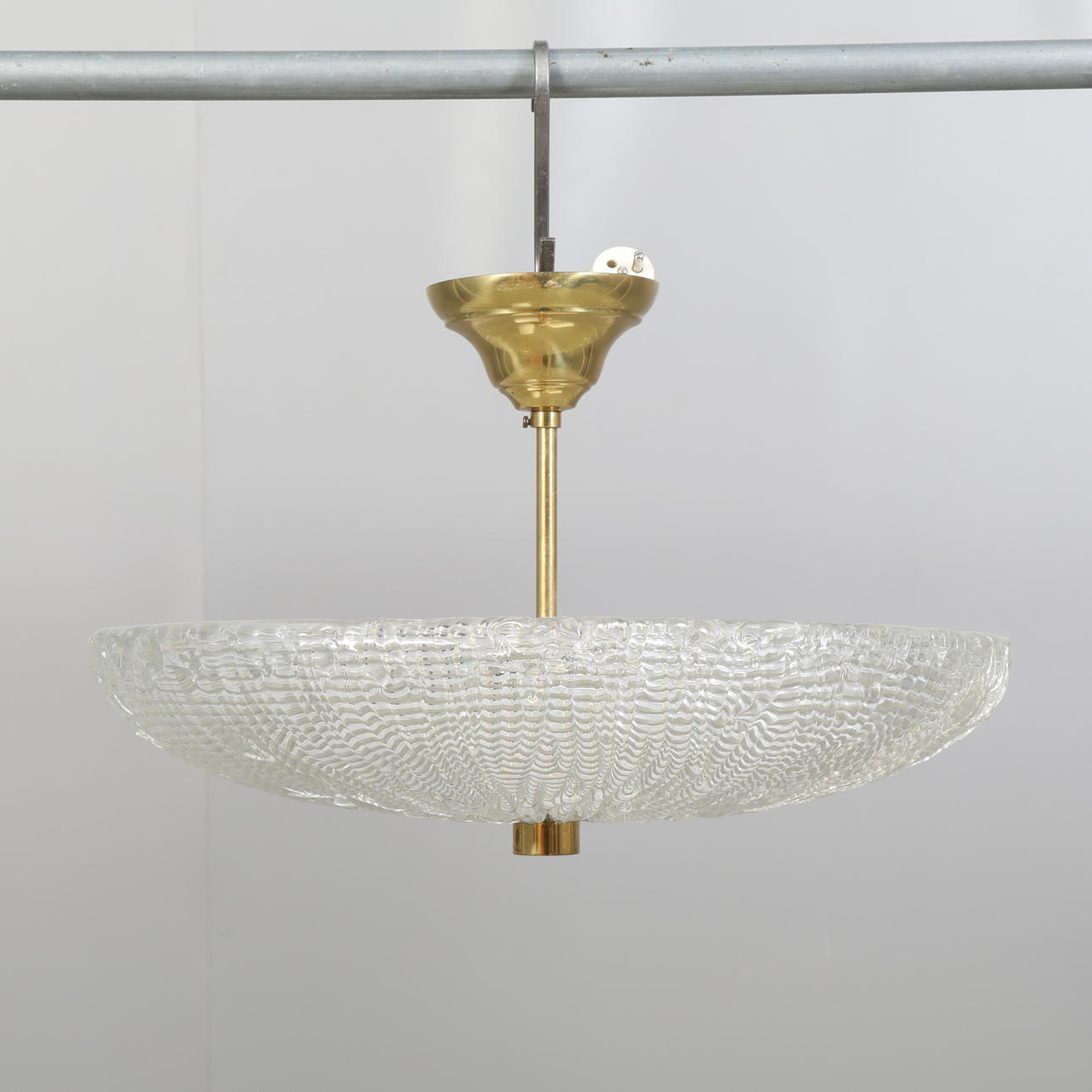 CEILING LAMP. Plafond in glass.
